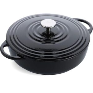 BK 28cm Low Dutch Oven – Jet Black Cast Iron