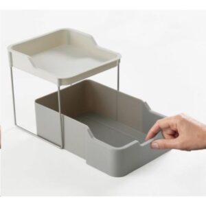 Buy Joseph Joseph Duo 2-Tier Cupboard Organiser with Drawer – Kitchen Storage Australia
