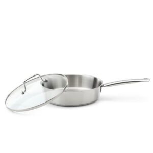 Buy Sabatier Ino, Skillet With Lid 24cm Pan with lid metal pan for kitchen