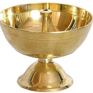 Brass Diya for Pooja/Brass Diya Oil Lamp
