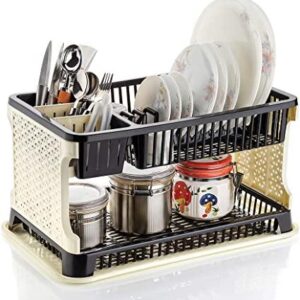 Lenovo Kitchen Organizer Rack with tray (pink Colour)Dish Rack