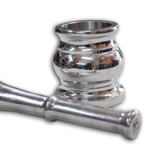 Rajwadi Aluminium Mortar Pestle /Imam Dasta Oval Shape sizes 0-3