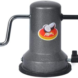 Anjali Sleek Vacuum Base Coconut Scrapper Black