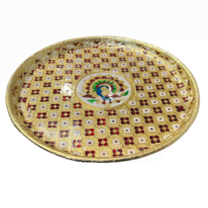 Meenakari thali/plate 5 sizes