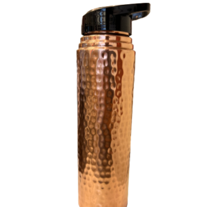 Copper Bottle with sipper Hammered 900 ml approx