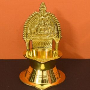 Traditional Gajalakshmi Brass Diya Kamachi Diya 3 sizes