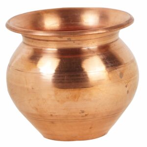 Indian Copper Kalash Lota for Festival Puja 7 sizes